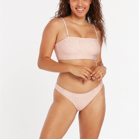 NEW NWT Volcom Micro Blooms Tube Bikini Top reversible medium m - Picture 7 of 11
